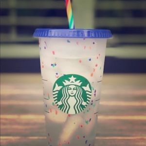Starbucks confetti cup